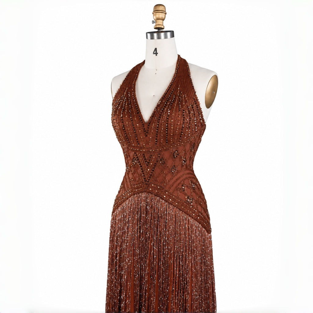 SS554 The Elysia Dress In Brown
