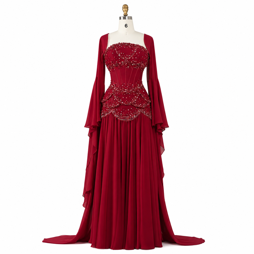 SS286 The Samira Dress In Red