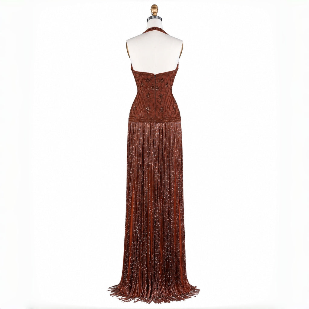 SS554 The Elysia Dress In Brown
