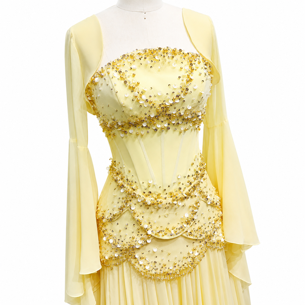 SS286 The Samira Dress In Yellow