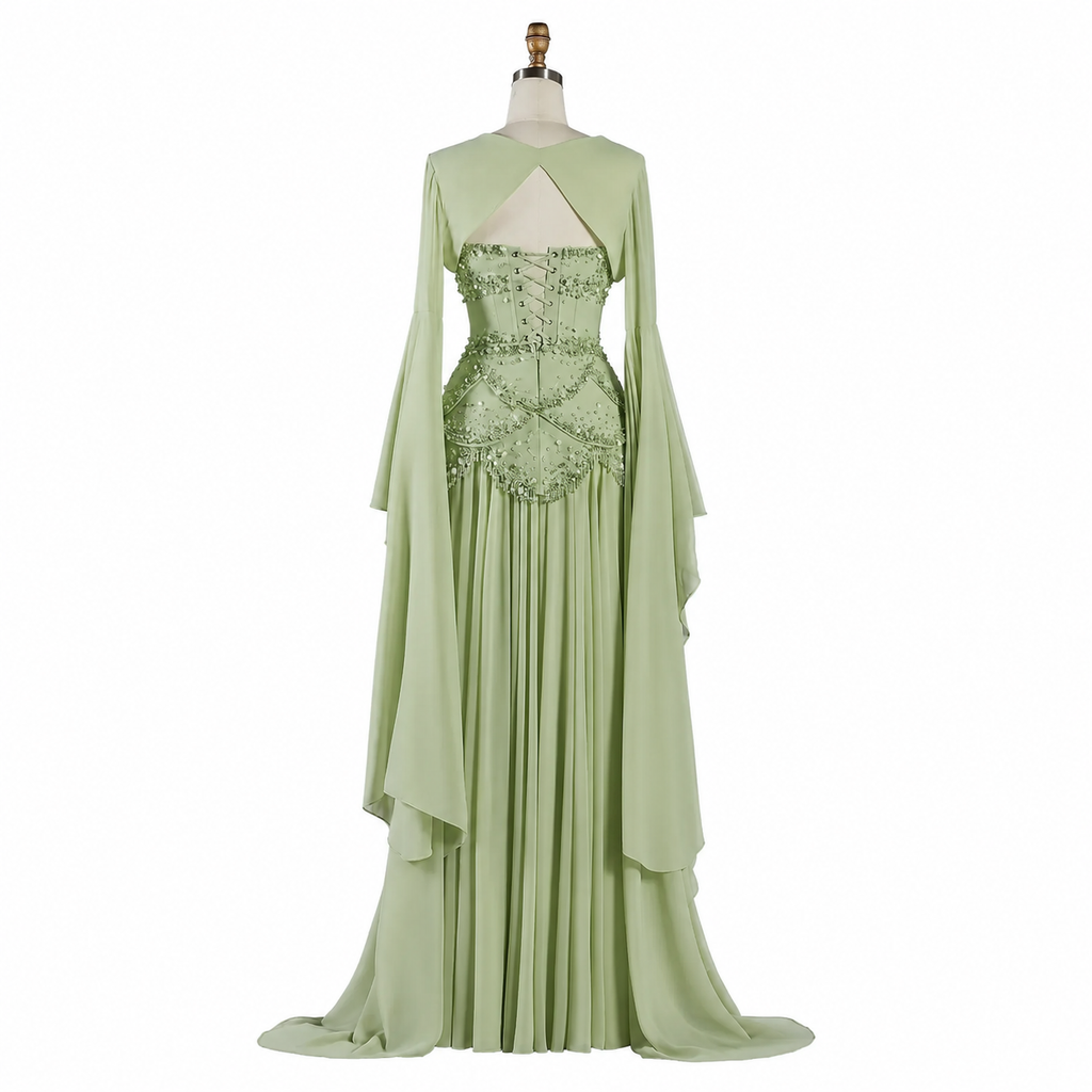 SS286 The Samira Dress In Sage Green