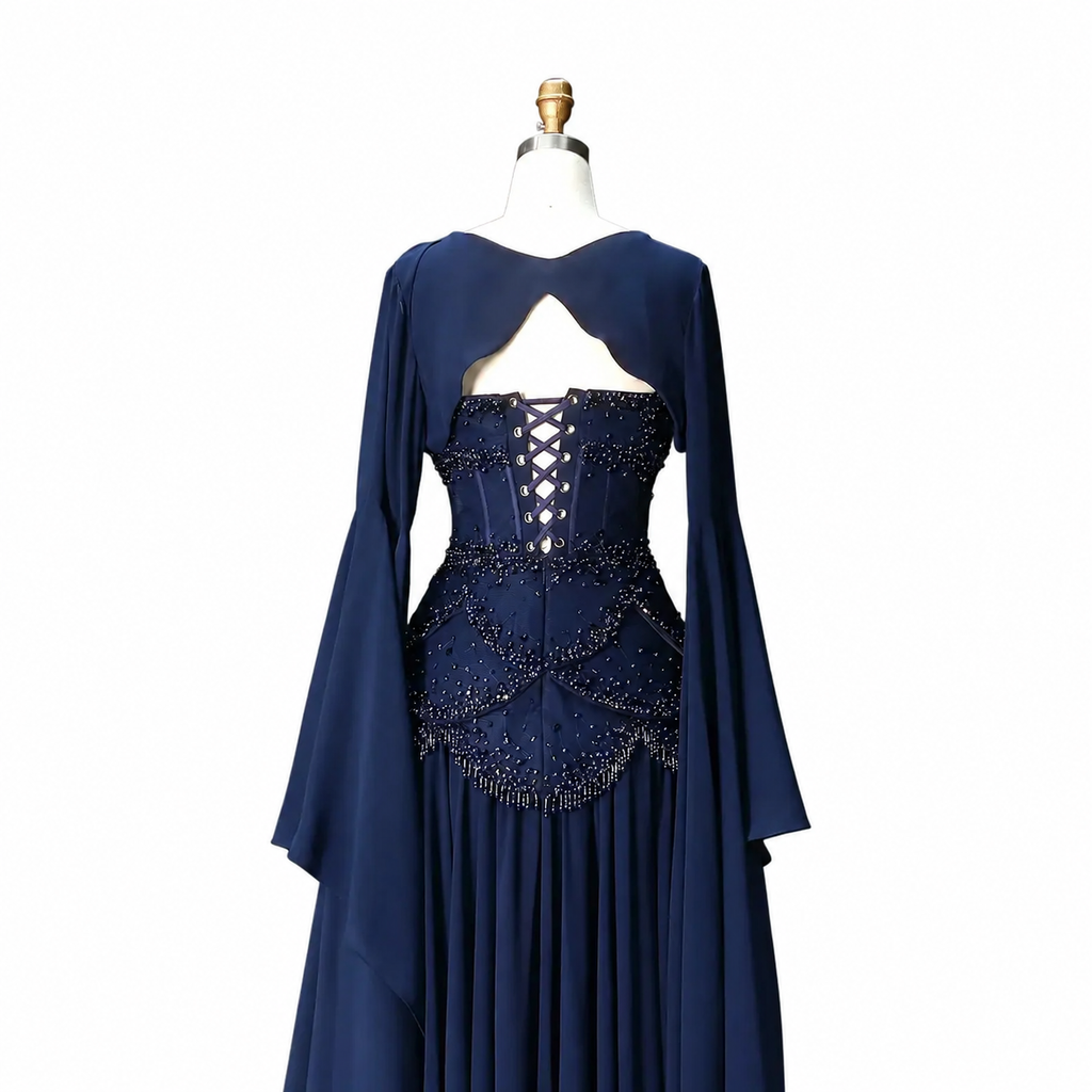 SS286 The Samira Dress In Navy Blue