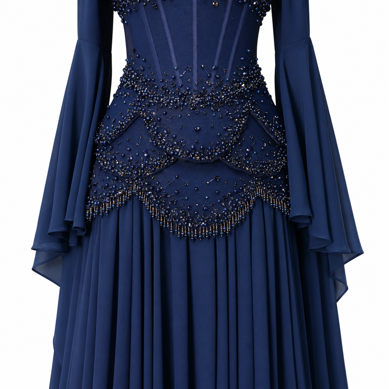 SS286 The Samira Dress In Navy Blue