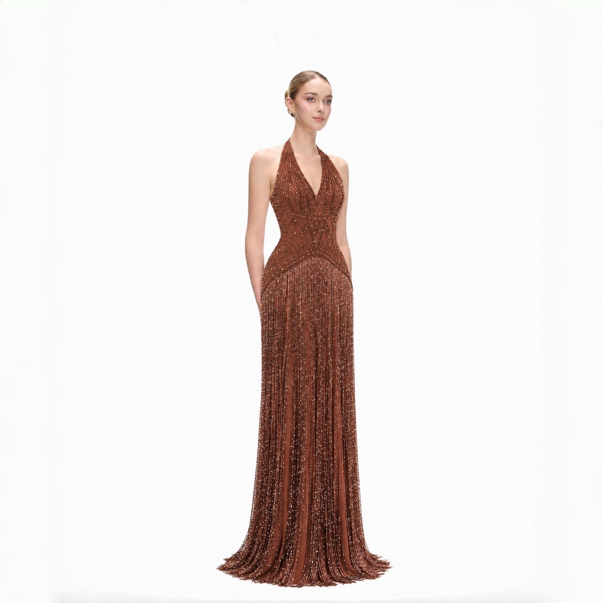 SS554 The Elysia Dress In Brown