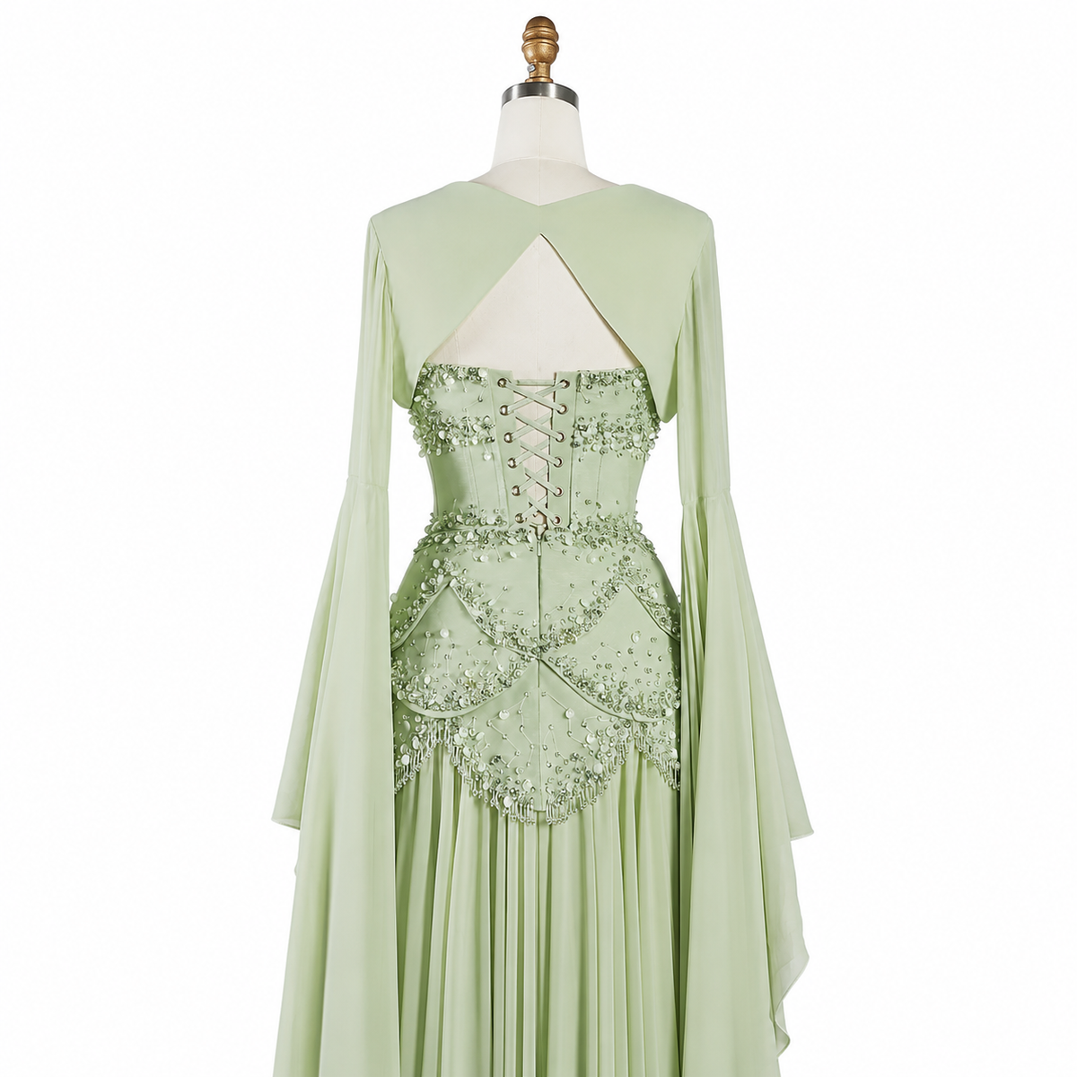 SS286 The Samira Dress In Sage Green