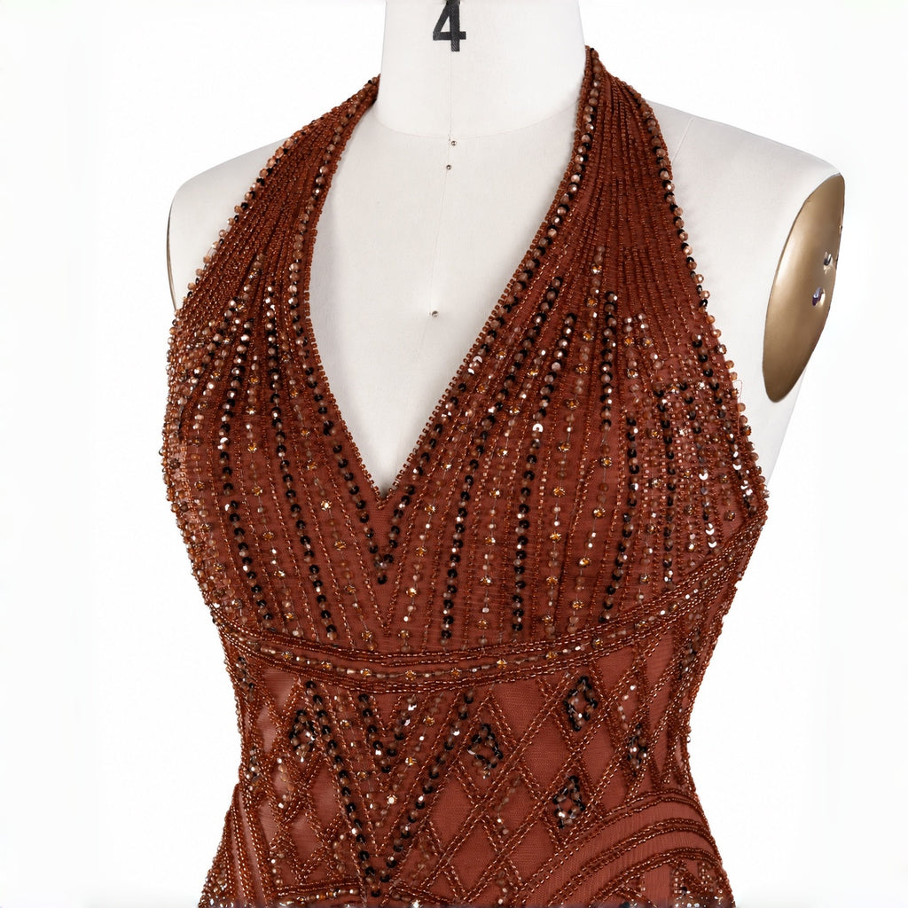 SS554 The Elysia Dress In Brown
