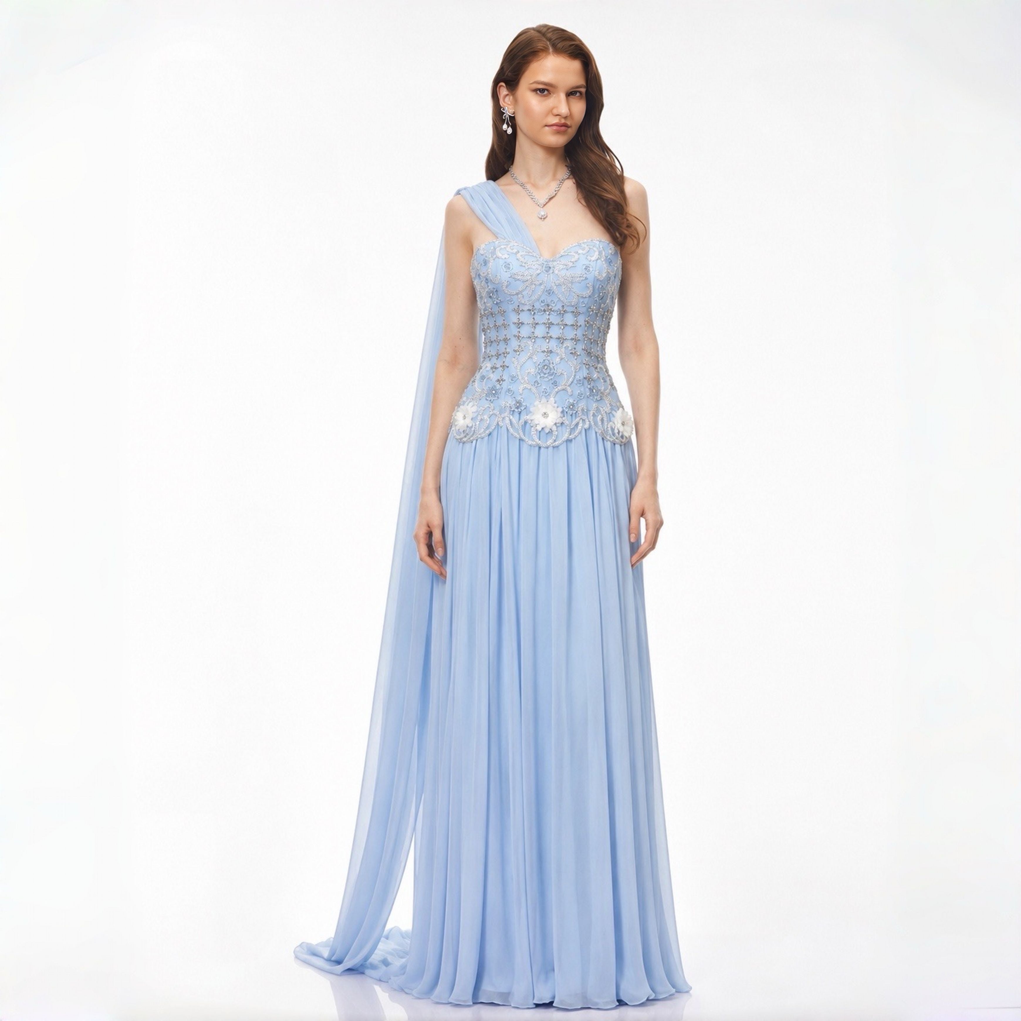 SS285 The Zahra Dress in Blue