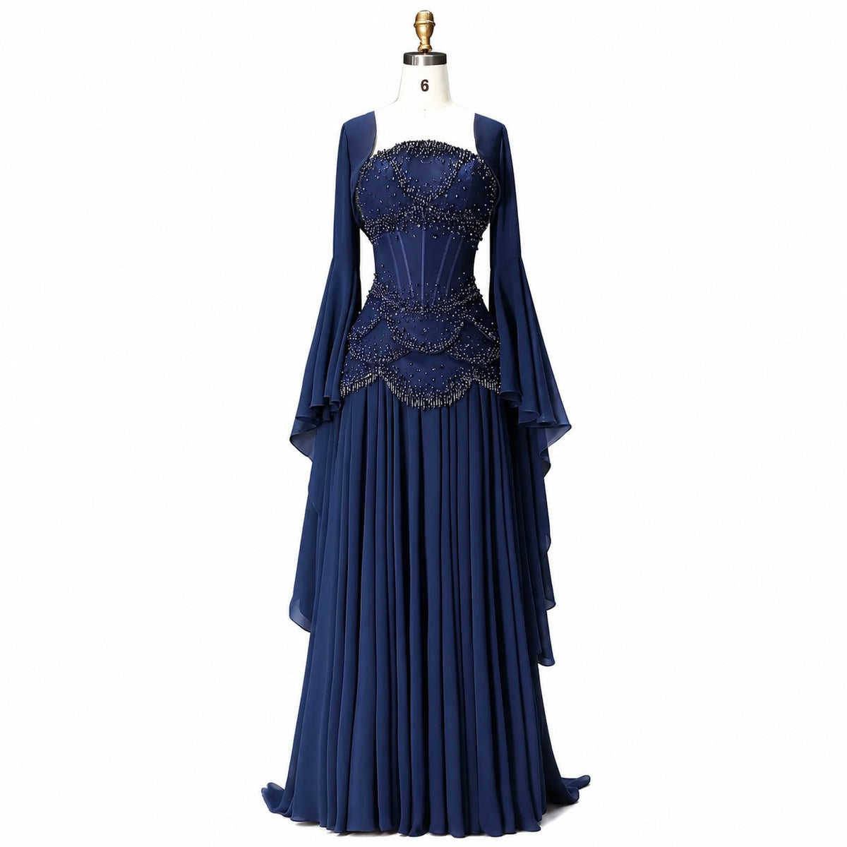 SS286 The Samira Dress In Navy Blue