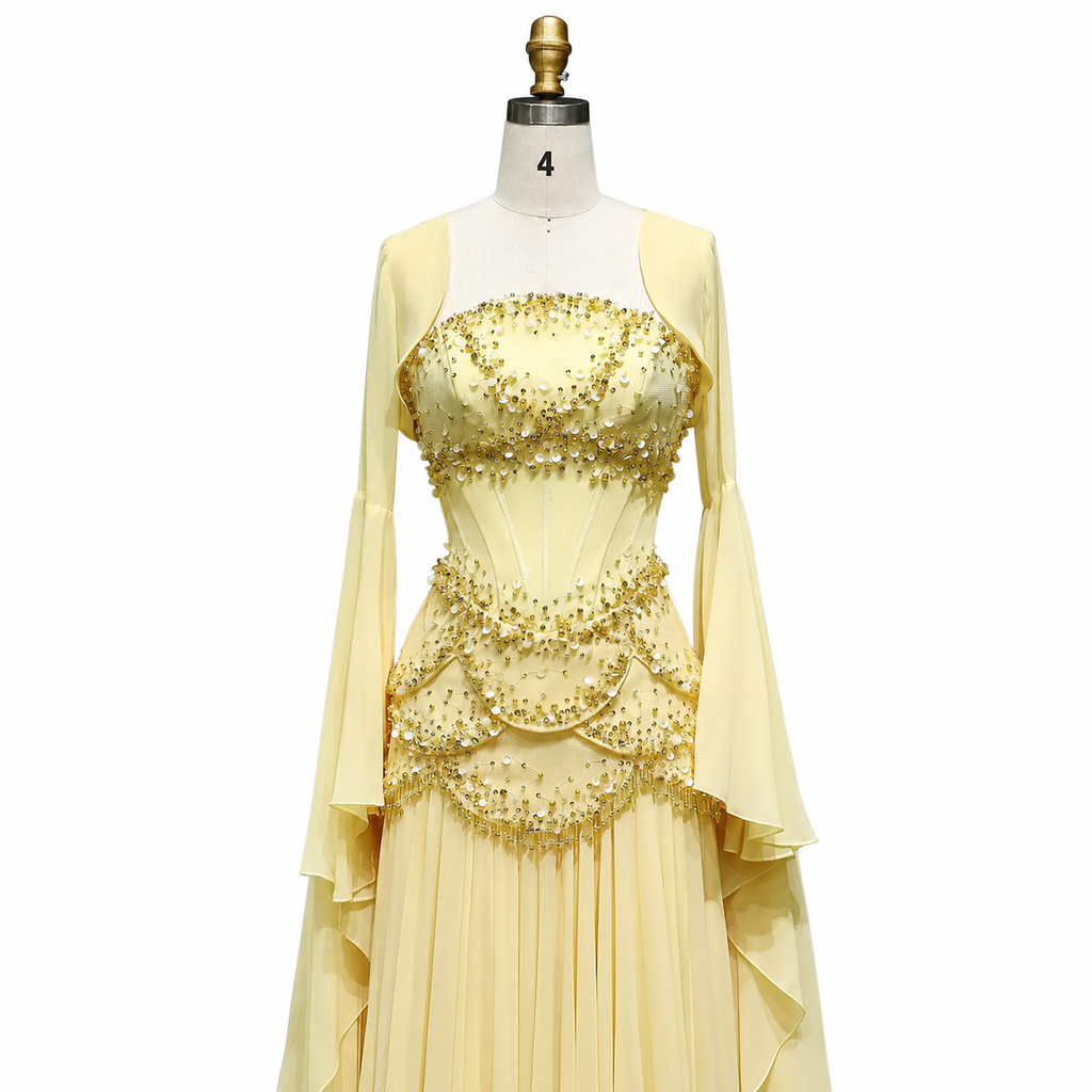 SS286 The Samira Dress In Yellow