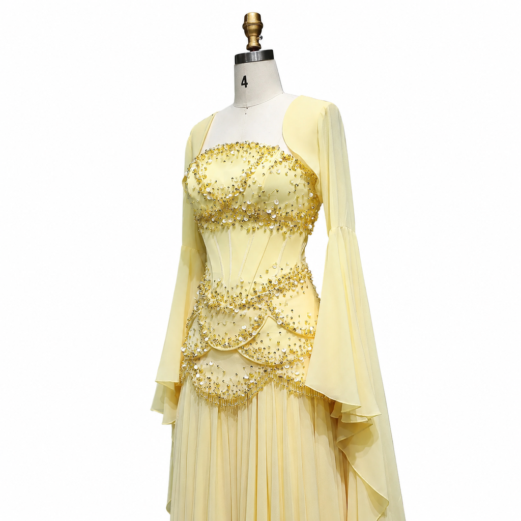 SS286 The Samira Dress In Yellow