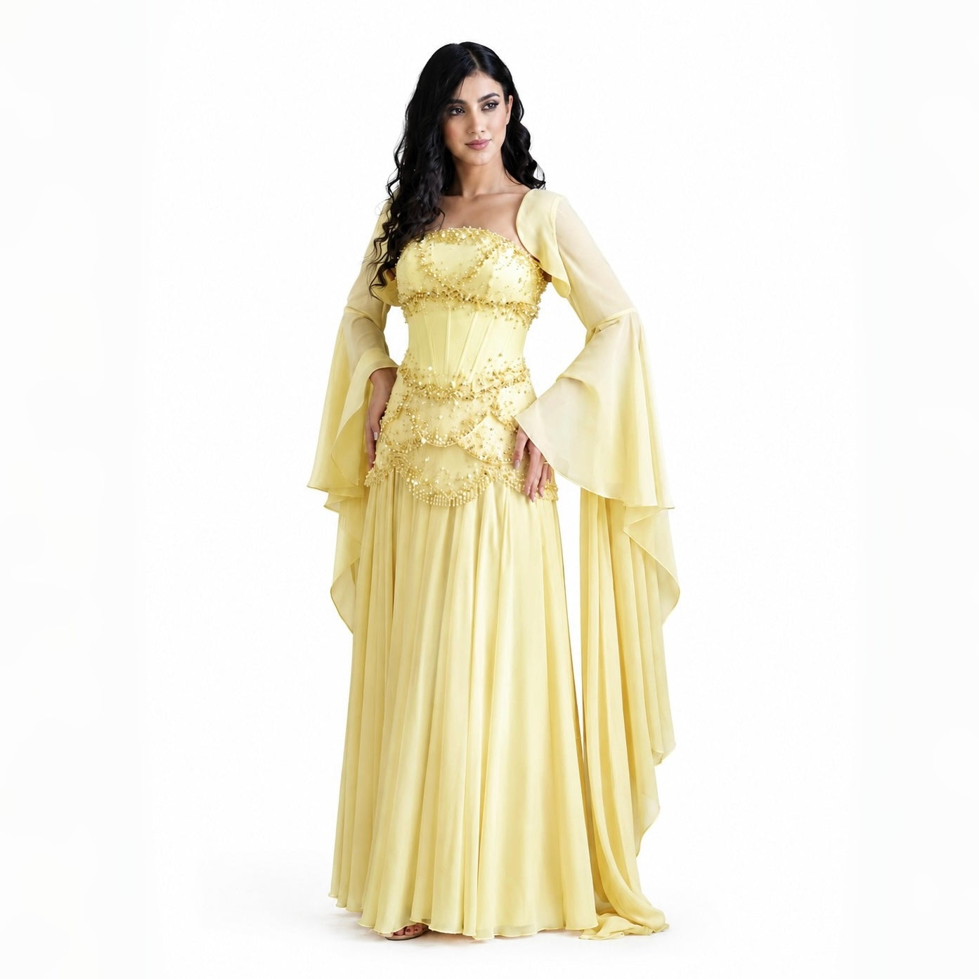 SS286 The Samira Dress In Yellow