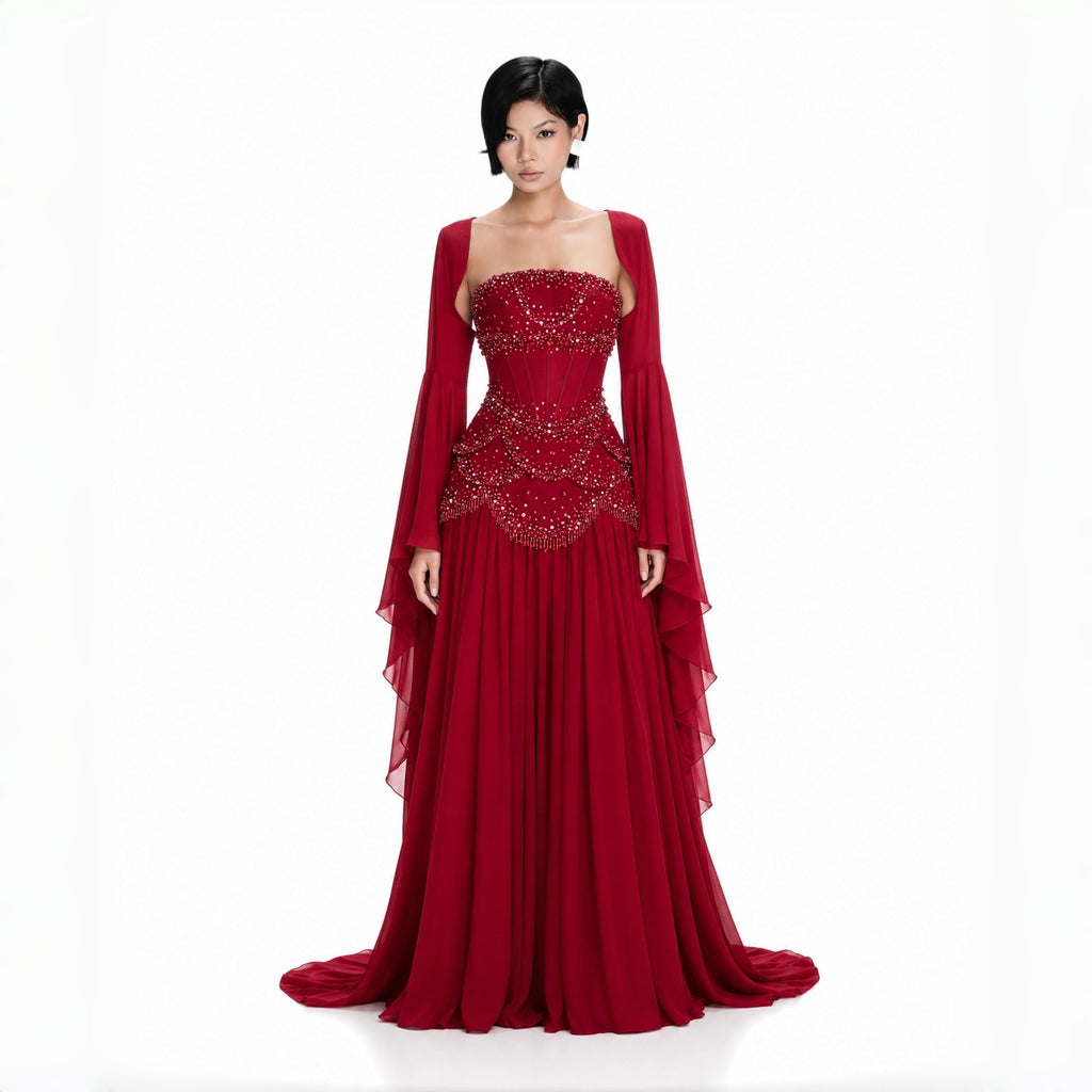 SS286 The Samira Dress In Red