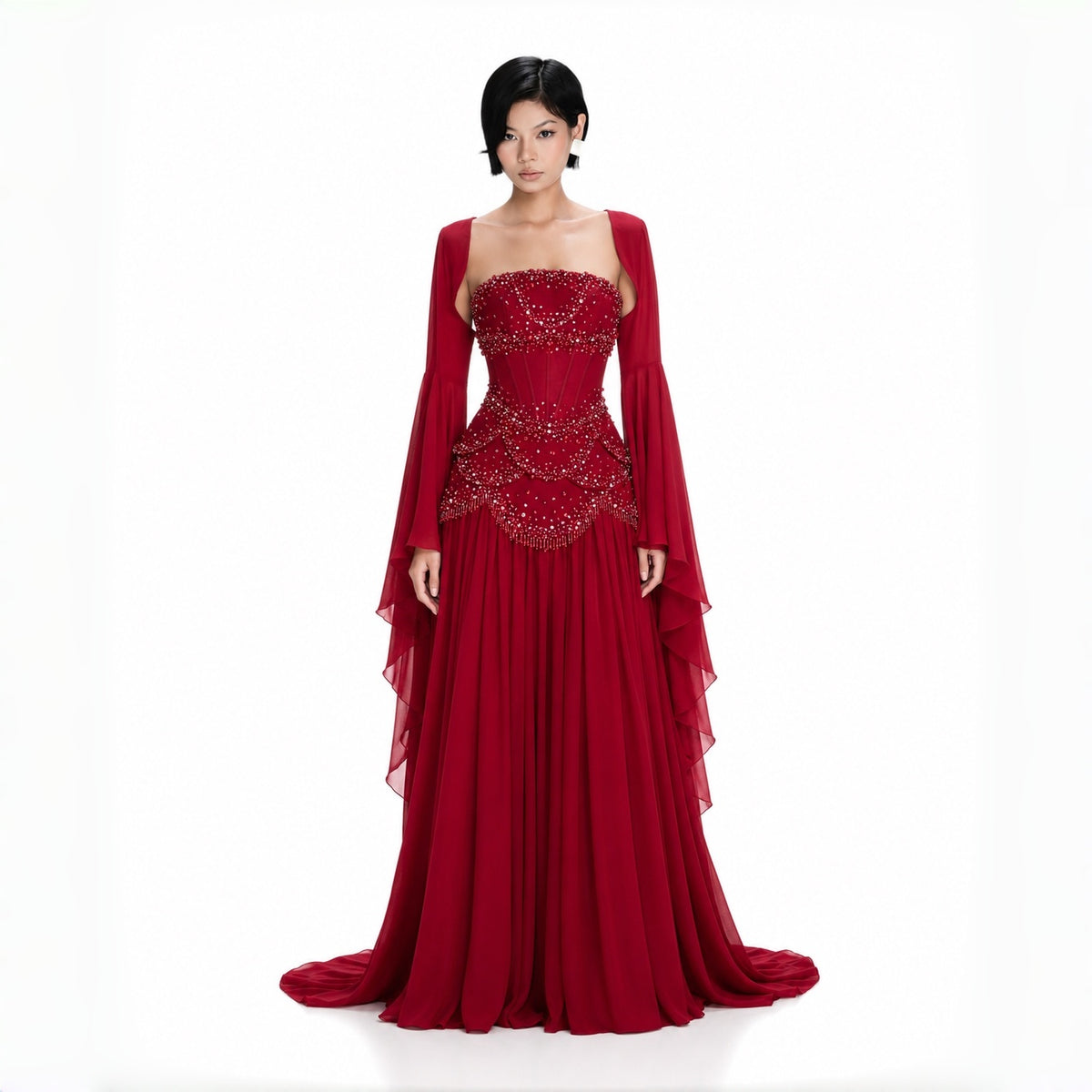 SS286 The Samira Dress In Red